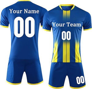 Tenue de football professionnelle unie, anti-humidité, à séchage rapide, sans logo, pour équipe. - Product Image 6