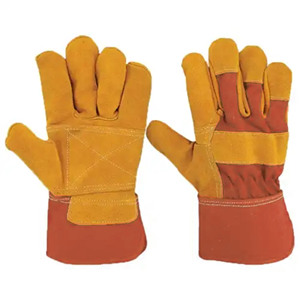 Premium Quality Canadian Rigger Cowhide Split Safety <b>Gloves</b> Industrial <b>Driver</b> Working Leather Welding <b>Gloves</b> for Hand Protection - Product Image 4
