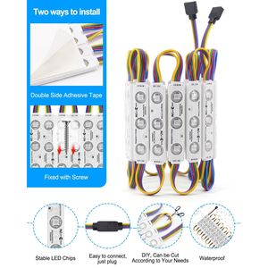Module LED RGB SMD 5050 étanche 5W 12V DC 3000K pour enseignes lumineuses de vitrine de magasin (commandes autoportées) - Product Image 5