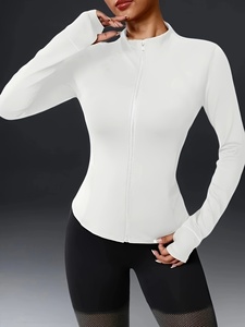 Womens Signature Yoga <b>Jacket</b> Premium Gym <b>Workout</b> Running Fitness Activewear Custom Logo OEM ODM Private Label Manufacturer - Product Image 1