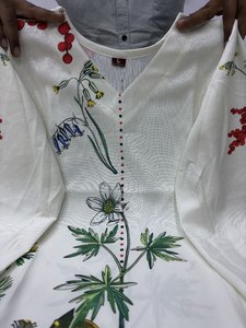 Beautiful Ethnic Clothing Amazing Color Modern Style Premium Bsy Viscous Latex <b>Cot</b> Set With Embroidery Work World Wide Exporter - Product Image 4