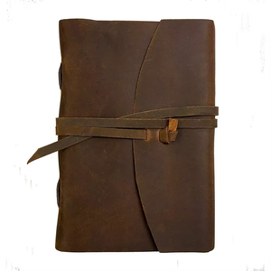 Cuadernos de Cuero Vintage Hechos a Mano con Acabado Rústico, Papel de Cuero sin Líneas, 300 Páginas, Libro de Cuero Suave para Hombre - Product Image 1