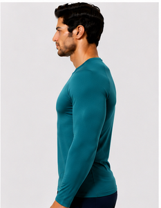 Camiseta Interior Transpirable para Hombre, Uniforme Médico de Manga Larga, Antitranspirante, de Secado Rápido, Corte Ajustado - Product Image 2