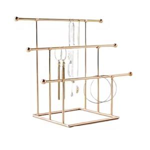 Support de bijoux en métal de qualité supérieure, présentoir pour colliers, boucles d'oreilles, bracelets, organisateur - Product Image 5