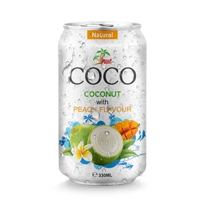 Fabricación de 330ml con sabor a agua de coco fresco espumoso-0g de azúcar añadido, muestra gratis, Etiqueta Privada, botella de agua - Product Image 5