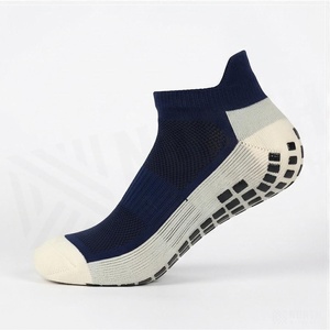 Crew <b>Socks</b> Geometric Pattern Blue Breathable <b>Running</b> <b>Socks</b> for Adults Spring Season - Product Image 3