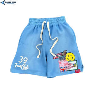 Pantalones Cortos de Algodón de Felpa para Hombre, 240 g/m², Lisos, de Secado Rápido, Transpirables, Ecológicos, con Cordón Ajustable y Bordado Serigrafiado - Product Image 6