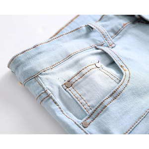 Pantalones Cortos de Mezclilla Holgados para Hombre, Estilo Casual Urbano, Jeans Cortos a la Moda - Product Image 6