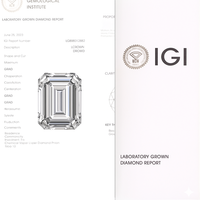 Zümrüt Kesim Mükemmel Laboratuvarda Yetiştirilmiş Elmas IGI Sertifikalı Dolgulu 0.5ct 7ct |   VVS VS DEF Berraklık |   Toptan Gevşek Kaliteli Takılar