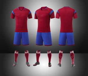 Wholesale Team Soccer Jersey Top Quality Breathable Polyester Soccer Uniforms <b>Personalised</b> Football Kits Printed Soccer Shorts - Product Image 1