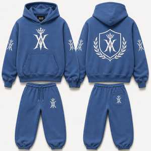 Royal Crest เสื้อฮู้ดขนแกะแบบสวมหัวมีฮู้ดเสื้อคลุมหรูหราเสื้อวอร์มใส่ตามท้องถนน - Product Image 5