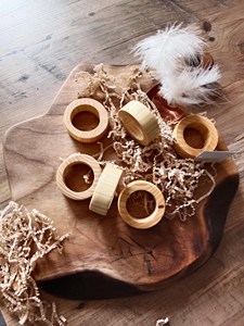Porte-serviettes en bois écologique classique HANDICRAFTS ZONE - Largeur personnalisable pour mariages, fêtes, maison/restaurant - Product Image 6