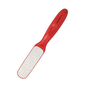 Lima de pies de níquel, grano grueso/medio, 1 unidad, herramienta duradera para eliminar callos de pedicura, para talones lisos y cuidado de los pies, color rojo - Product Image 3