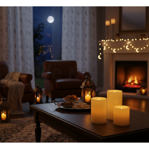 HOLLOW <b>ROUND</b> <b>CANDLE</b> designs decor option Home Decoration Weddings Christmas Easter Birthday & Valentine's Day - Product Image 1