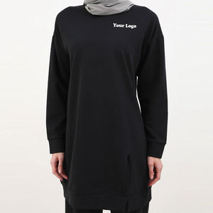 ชุดจ็อกเกอร์ผู้หญิงแบบมีฮู้ดสั่งทำได้จำนวนมาก ปักลายปุ่มติดแบบเรียบง่าย สไตล์ลำลองถักนิตติ้ง ล่าสุด MOQ ต่ำ - Product Image 5