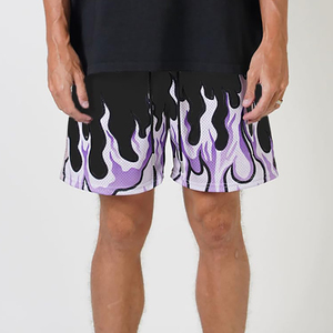 Shorts en maille imprimés par sublimation pour homme, taille élastique, fabriqués au Pakistan, collection été - Product Image 4