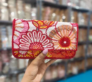 Pochette perlée haut de gamme, prix de gros, élégante sacoche pour femme pour mariage, fête et occasions festives par M/S SHAAD HANDICRAFTS - Product Image 1