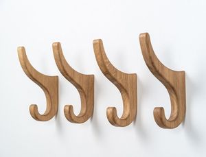 Porte-manteau mural rustique en bois - Product Image 3