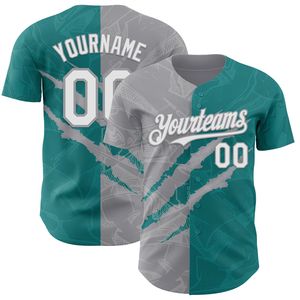 Maillot de baseball personnalisé, antibactérien, séchage rapide, impression sérigraphique, manches courtes, 100% coton biologique, col en V, nom de l'équipe - Product Image 5