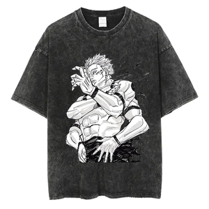 เสื้อยืดผู้ชายไซส์ใหญ่พิมพ์ลายอนิเมะ สไตล์ฮิปฮอป คอกลม แขนสั้น ระบายอากาศได้ดี เป็นมิตรกับสิ่งแวดล้อม แห้งเร็ว ผ้าเจอร์ซีย์คอตตอน - Product Image 1
