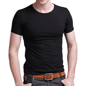 T-shirt en coton à manches courtes pour homme, col rond, haute qualité, pour homme - Product Image 1