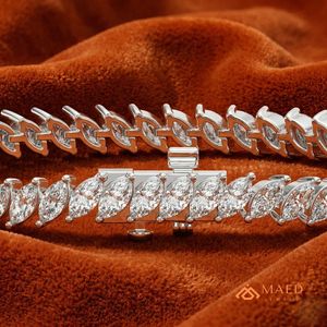 Pulsera de tenis de plata de ley 925 con moissanita, cadena fina, joyería de moda para mujer, estilo elegante moderno de Nueva York - Product Image 2