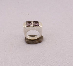 Natural <b>Amethyst</b> <b>Ring</b> 925 Sterling <b>Silver</b> Jewelry February Birthstone <b>Ring</b> Vintage Style Purple Gemstone <b>Ring</b> for Women - Product Image 3