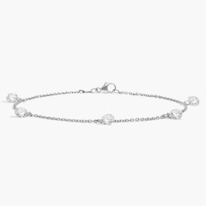 Bracelet tendance en moissanite et diamants, chaîne en argent sterling 925 pour femme, bijou de mode, cadeau - Product Image 4