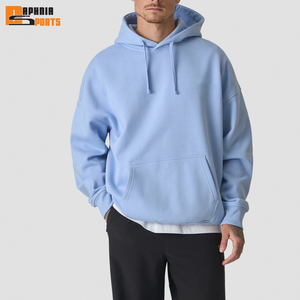 Sudadera con Capucha de Forro Polar Personalizada para Invierno, Estilo Urbano, Lisa, de Algodón 100% de Alto Gramaje, Transpirable, con Hombros Caídos, para Hombre - Product Image 5