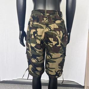 Pantalones cortos cargo de camuflaje para hombre, estilo casual con botones, cintura media, transpirables, de moda, para caza, al por mayor - Product Image 1