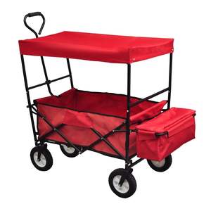 Foldable Hand <b>Truck</b> with Roof Convenient Cargo & Utility <b>Trailers</b> - Product Image 3