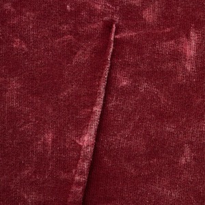 T-shirt à manches longues col rond en molleton français délavé sur mesure pour homme, coupe ample vintage vierge - Product Image 2