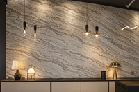 Revêtement mural extérieur en pierre naturelle flexible de haute qualité pour cuisine et salle de bain, bloc de carrelage en marbre, prix compétitif, luxe
