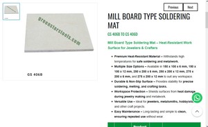 Tabla de Soldadura Resistente al Calor, Superficie de Trabajo para Herramientas de Joyería, Tabla Antideslizante y Duradera para Herramientas de Orfebrería | N.° de artículo GS-406B - Product Image 3