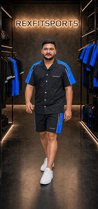 REXFIT SPORTS 2026 Conjunto Deportivo Personalizado de Nailon para Hombre, Camiseta de Manga Corta y Pantalones Cortos Ligeros, Conjunto de Dos Piezas con Logotipo Personalizado - Product Image 2
