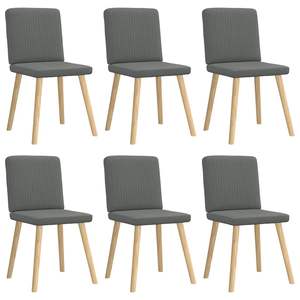 Ensemble de 6 chaises de salle à manger gris foncé - Product Image 2