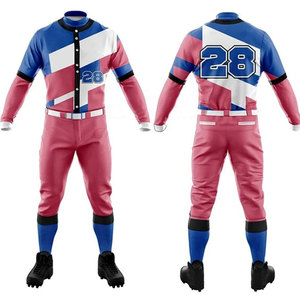 Tenue de baseball respirante de haute qualité pour adultes, vêtements de sport par sublimation, toutes couleurs et tailles en stock, vente chaude, prix raisonnable - Product Image 1