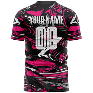 เสื้อฟุตบอลคุณภาพสูง น้ำหนักเบา ปรับแต่งได้เต็มที่ / ชุดกีฬาออกกำลังกาย เสื้อฟุตบอลชายหญิง ไซส์พลัส - Product Image 5