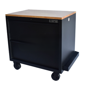 Wholesale Heavy Duty 91cm 2 Drawer Matte Black Powder Coated Steel Tool Cabinet Lower Cabinet for <b>Workshop</b> Garage <b>Storage</b> - Product Image 5