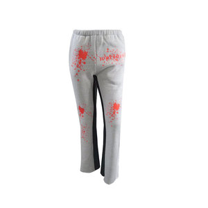 Pantalon de jogging en molleton de coton coloré de qualité supérieure, coupe ample et évasée, style unique, effet délavé à l'acide, vente en gros - Product Image 6