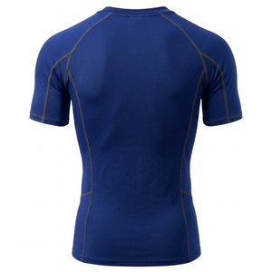 Custom <b>Men's</b> Short Sleeve <b>Compression</b> <b>Shirt</b> Quick Dry Breathable Stretch Athletic Training Rash Guard High Elastic Durable - Product Image 3