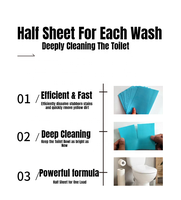 Dissolution rapide Bande de nettoyage de cuvette de toilette jetable écologique/Utilisation de détergent de salle de bain de tablette