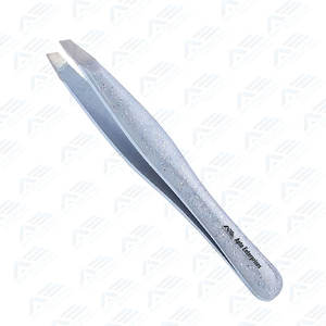 Meilleure pince à sourcils en acier inoxydable à pointe inclinée avec logo personnalisé Équipements de beauté à pointe inclinée Instruments de soins de beauté - Product Image 5