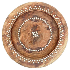 Plateau de luxe en bois et incrustations de nacre pour la décoration de table royale, idéal pour les chocolats, pâtisseries et fruits secs lors des célébrations - Product Image 5