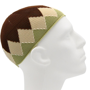 Gorro de Oración Musulmán Personalizado para Hombre, Hecho a Mano, Transpirable, de Algodón, Gorro Islámico de Ganchillo, Kufi, Tupi, Gorro Elástico para la Cabeza - Product Image 3