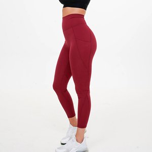 Custom Logo Sportswear Yoga Leggings Private Label Low MOQ High Waist Workout Leggings for <b>Women</b> Comfortable Activewear - Product Image 4