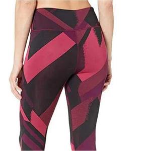 Women Geometric Print Compression Leggings Full Length Elastic Waist <b>Spandex</b> Polyester Workout <b>Pants</b> - Product Image 4