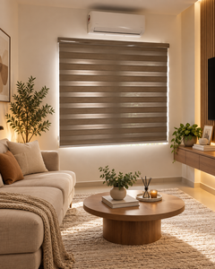 Persiana Enrollable Moderna Zebra de Doble Tela con Filtro de Luz Suave y Privacidad, Hecha a Medida para Proyectos OEM de Desarrollo de Propiedades y Proyectos SEA - Product Image 1