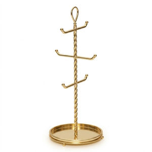 Support de tasses en fil métallique blanc antique, design cœur, pour 6 tasses, présentoir de tasses de cuisine, organisateur, acier durable, gain de place, porte-tasses - Product Image 5