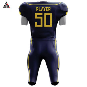 Uniforme de football américain personnalisable de haute qualité, design très populaire, séchage rapide, grande taille, OEM, sur mesure - Product Image 3